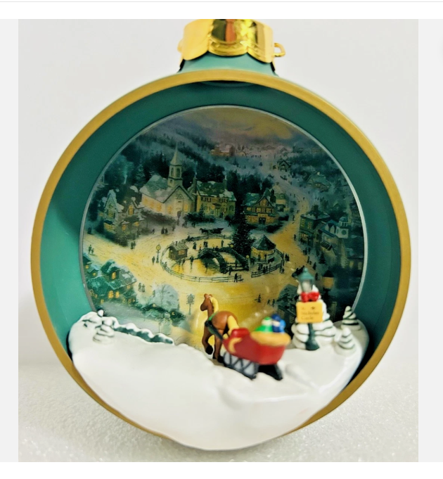 1998 St Nicholas Circle - Thomas Kinkade -  Lighted